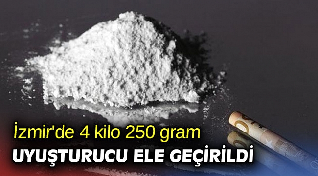 İzmir’de bir otomobilde 4 kilo 250 gram uyuşturucu ele geçirildi: 2 gözaltı