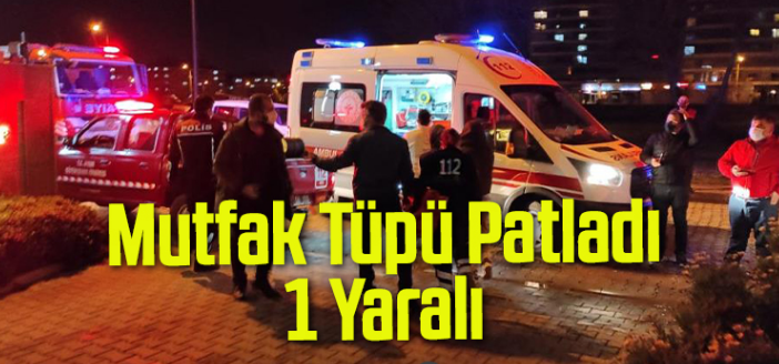 İzmir’de mutfak tüpü gazının sıkışması sonucu yaşanan patlamada bir kişi yaralandı