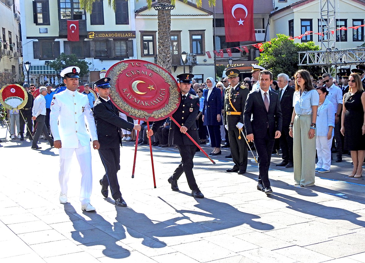 Çeşme’de 30 Ağustos Zafer Bayramı Coşkuyla Kutlandı