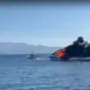 Çeşme’de Motoryat Yangını